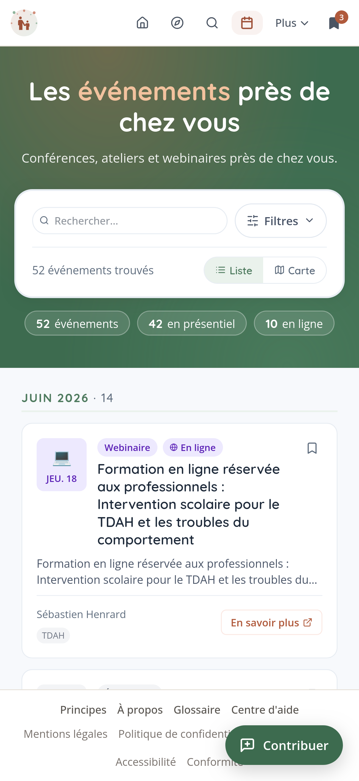 Capture — Événements